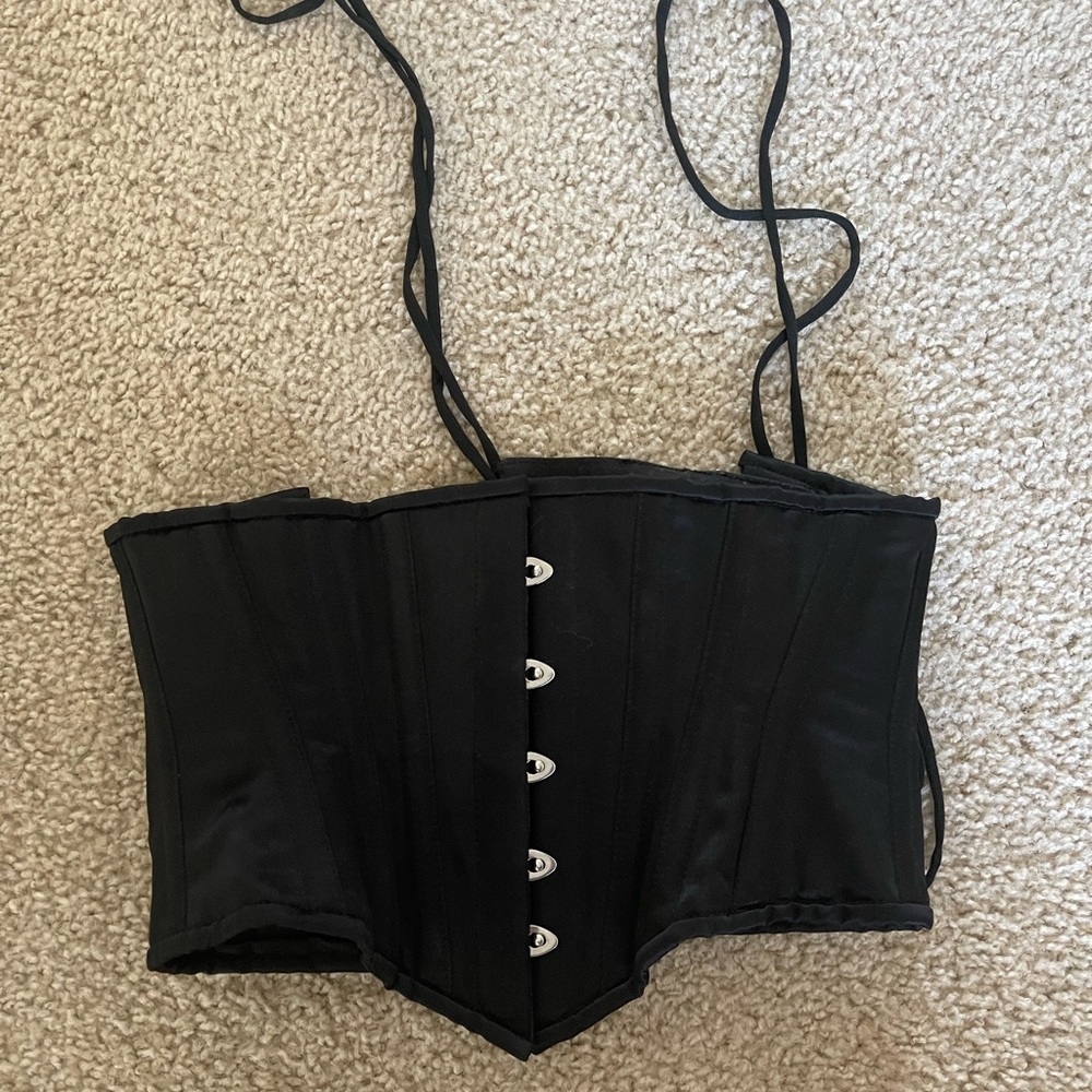 Custom made black corset